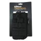 Single Duo Mag Pouch (BK), Manufactured by Kombat UK, the Single Duo Mag is a double-layered, single rifle magazine pouch